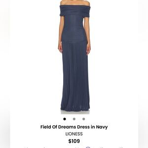 Lioness Strapless Maxi Dress in Deep Blue